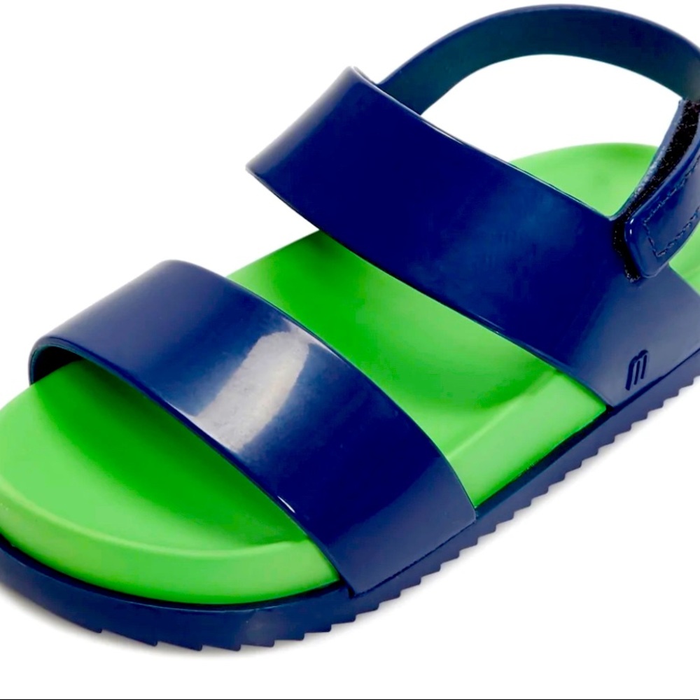 Toddler Mini Melissa cosmic sandal navy/green